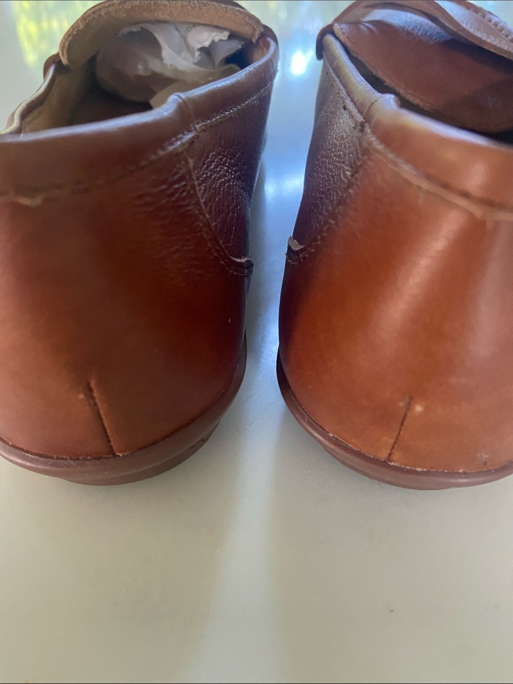 Hotter Tan Leather Penny Loafers for Women - Picture 6 of 16
